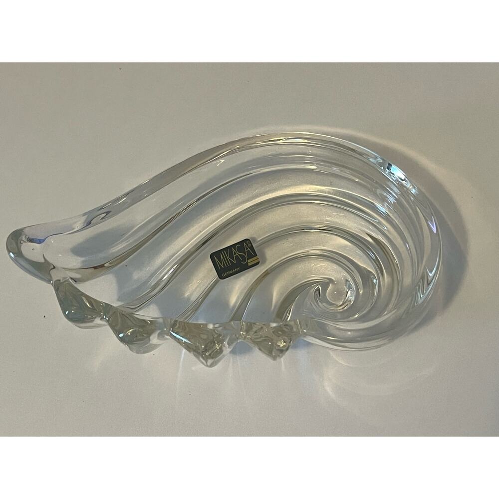 Clearwater by Mikasa Sweet Dish Candy Box No Lid SA808/210 7.5 Inches VTG